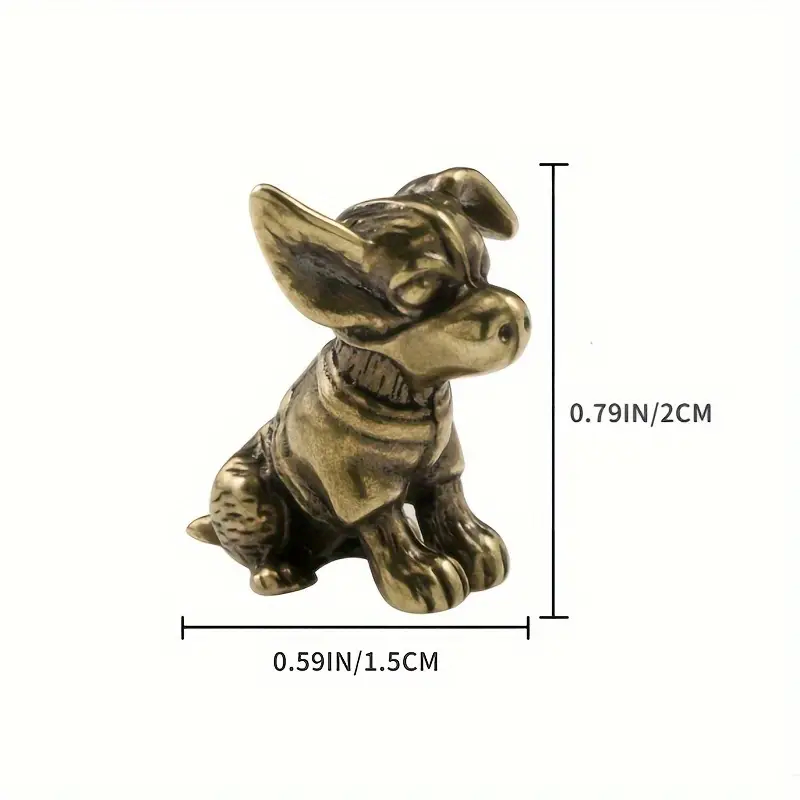 Statue en laiton pour petit ch - Art Craft Cafe avis et prix