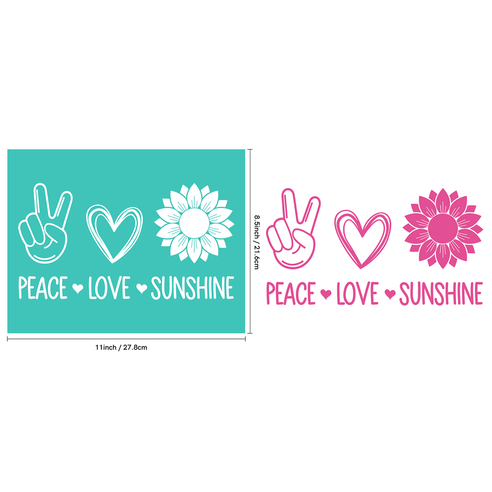 Peace and Love-Pochoirs en mai - Silk Screen Printing avis et prix
