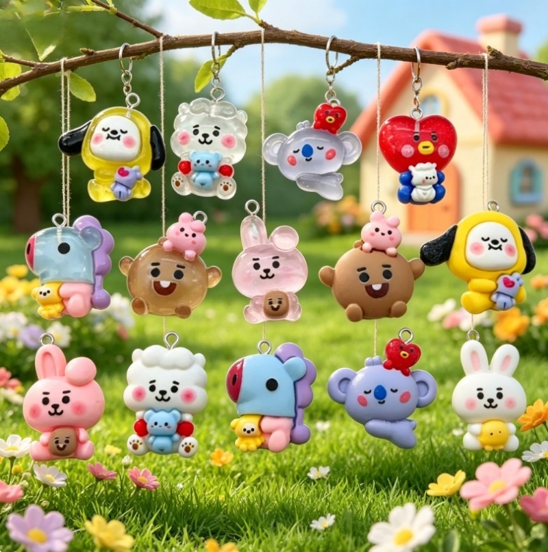 Breloques en résine BT21, 7 pi - Art Craft Resin avis et prix