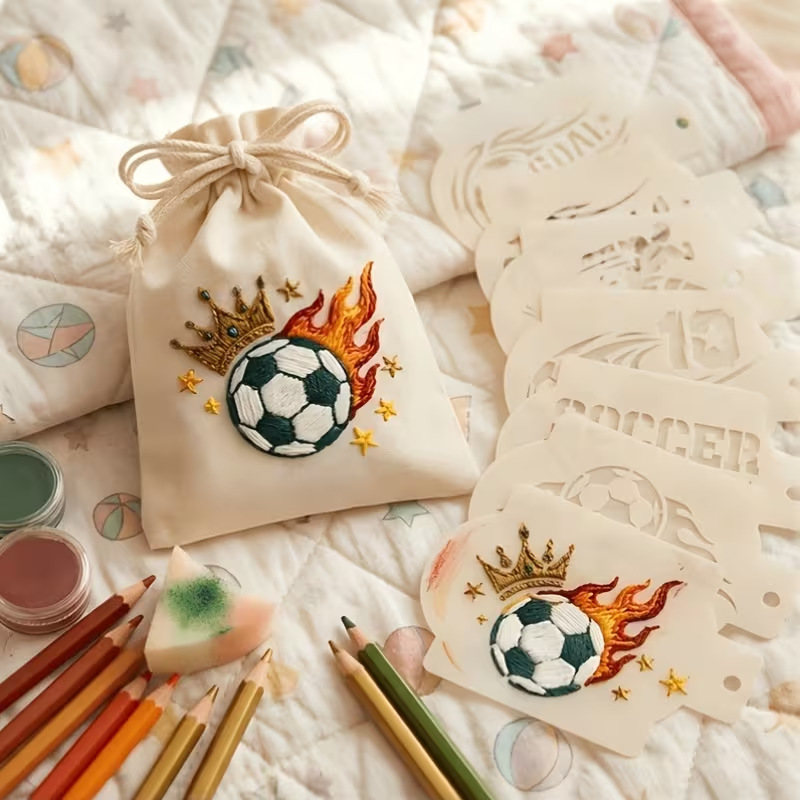 Lot de 6 pochoirs de football  - Silk Screen Printing avis et prix